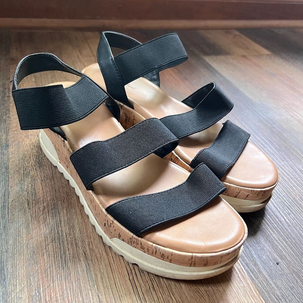 Universal Thread Strappy Platform Sandals Size 8